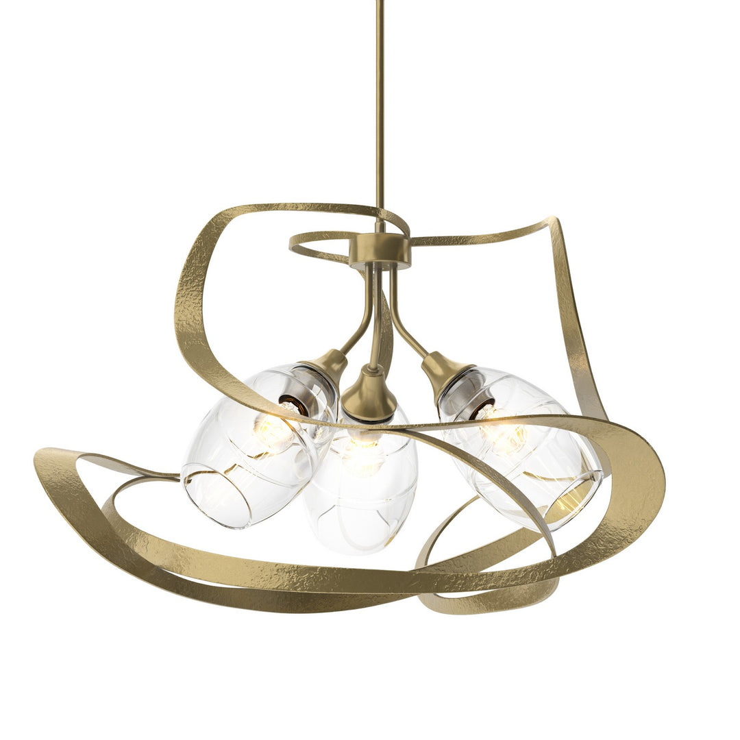 Hubbardton Forge Canada - 137855-SKT-MULT-86-ZM0621 - Three Light Pendant - Nest - Modern Brass