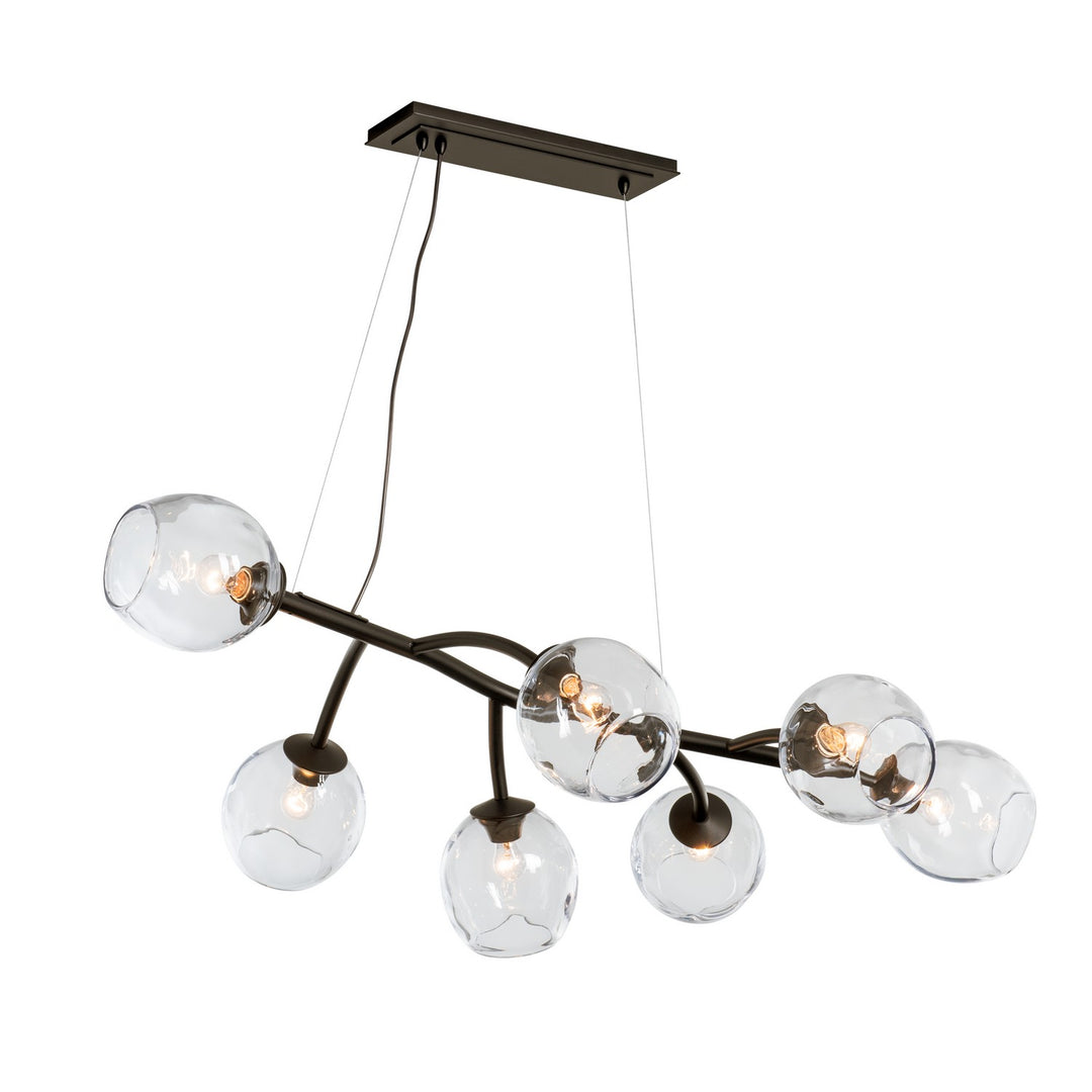 Hubbardton Forge Canada - 138573-SKT-STND-14-ZM0588 - Seven Light Pendant - Vine - Oil Rubbed Bronze