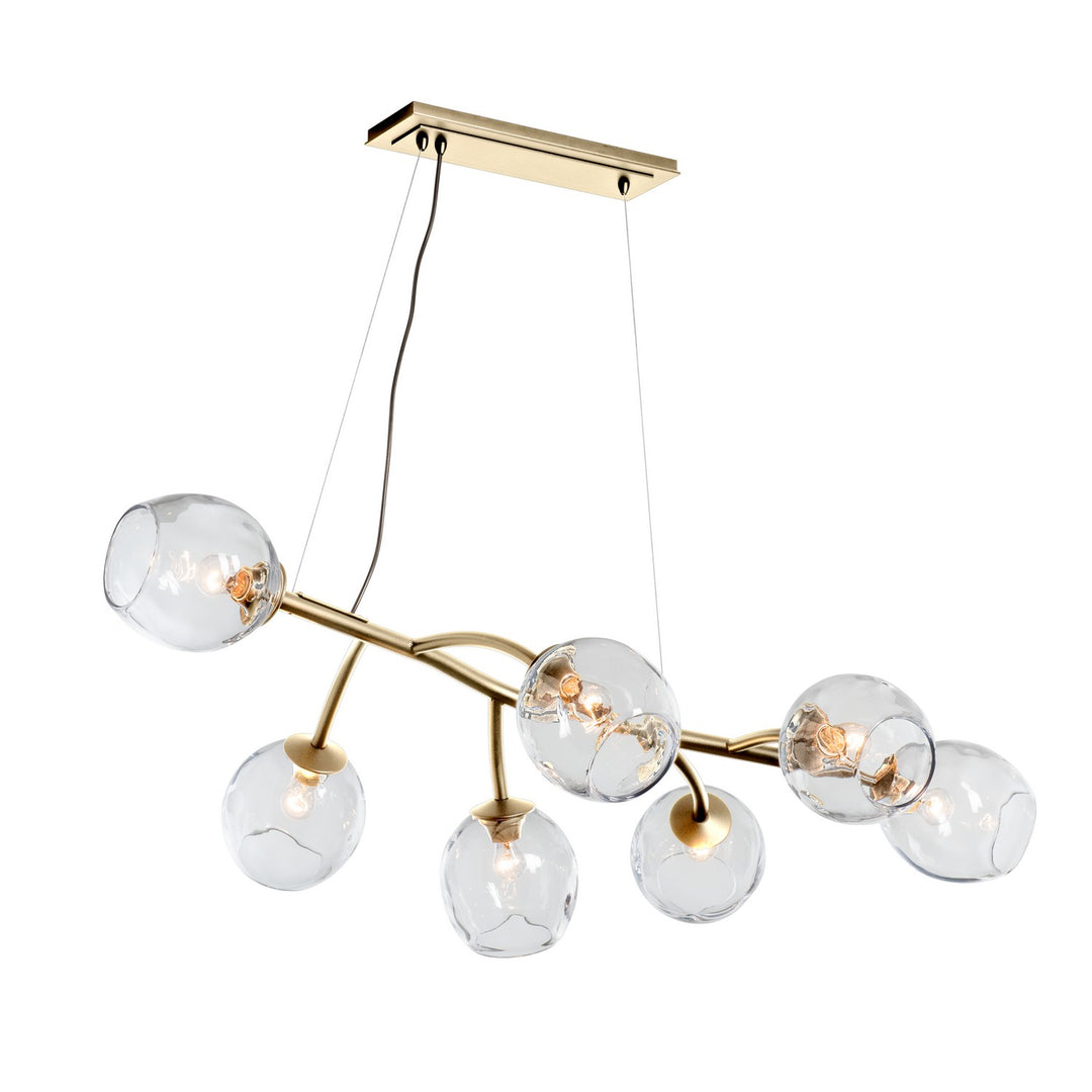 Hubbardton Forge Canada - 138573-SKT-STND-86-ZM0588 - Seven Light Pendant - Vine - Modern Brass