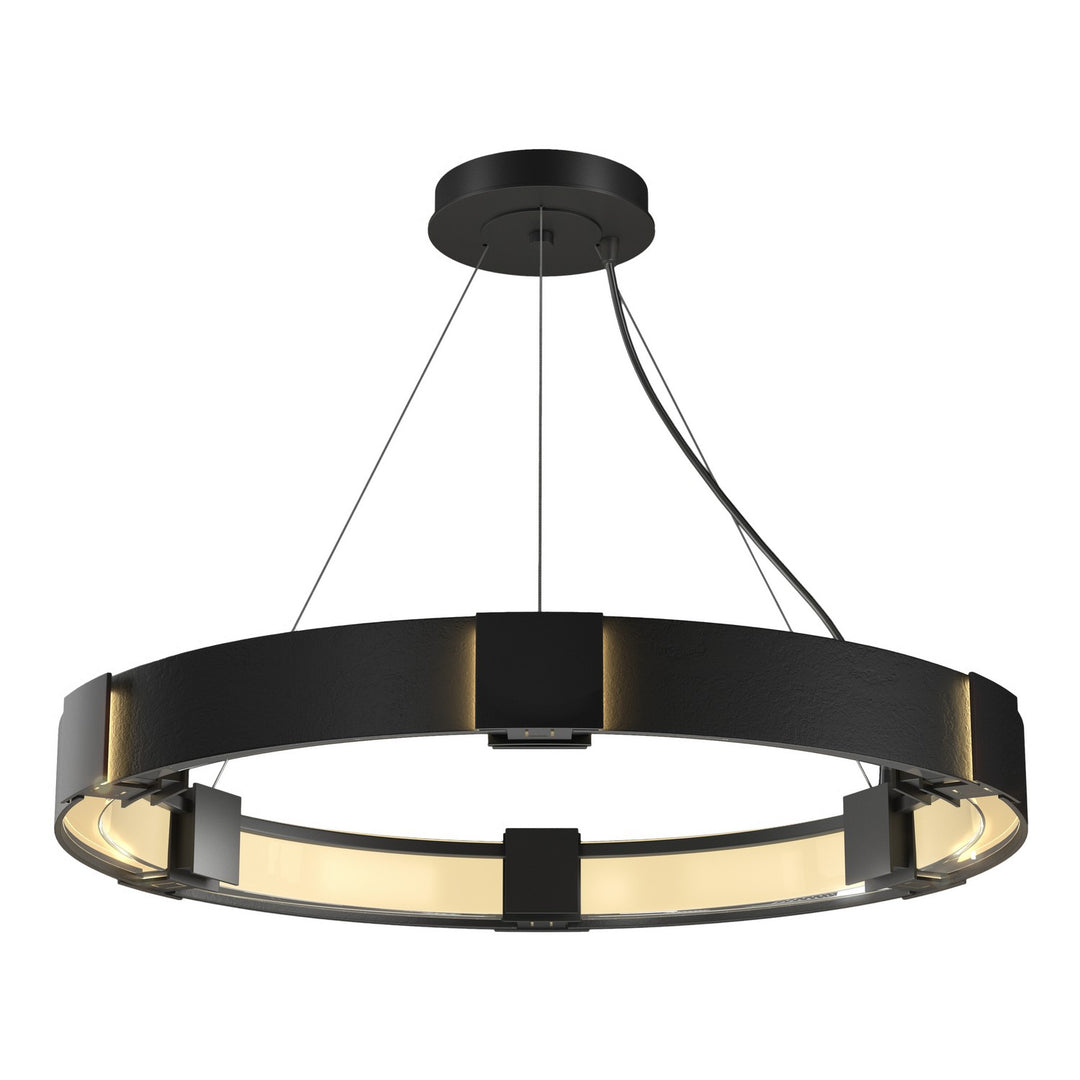 Hubbardton Forge Canada - 138585-SKT-STND-10-ZM0399 - Six Light Pendant - Aura - Black