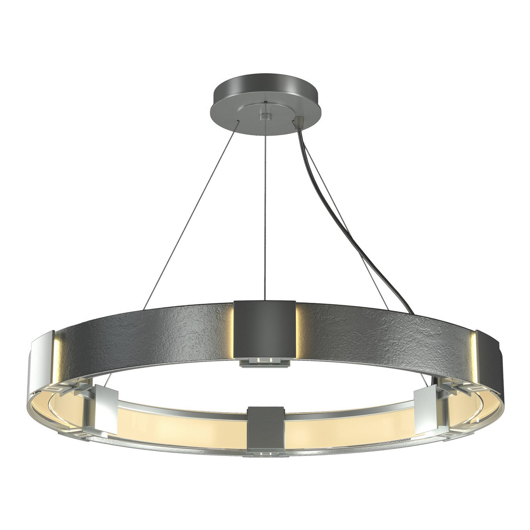 Hubbardton Forge Canada - 138585-SKT-STND-82-ZM0399 - Six Light Pendant - Aura - Vintage Platinum