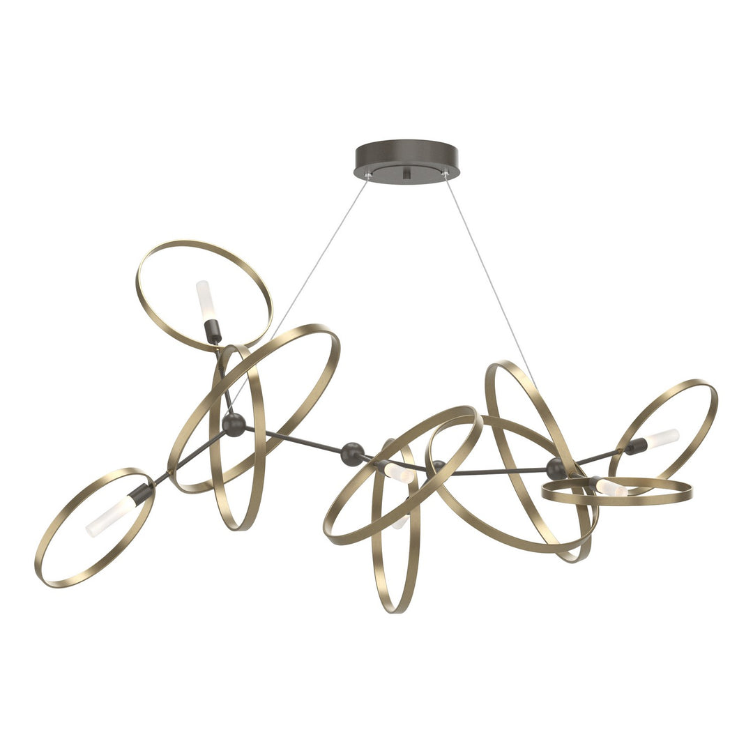 Hubbardton Forge Canada - 138920-SKT-STND-07-84 - Six Light Pendant - Celesse - Dark Smoke