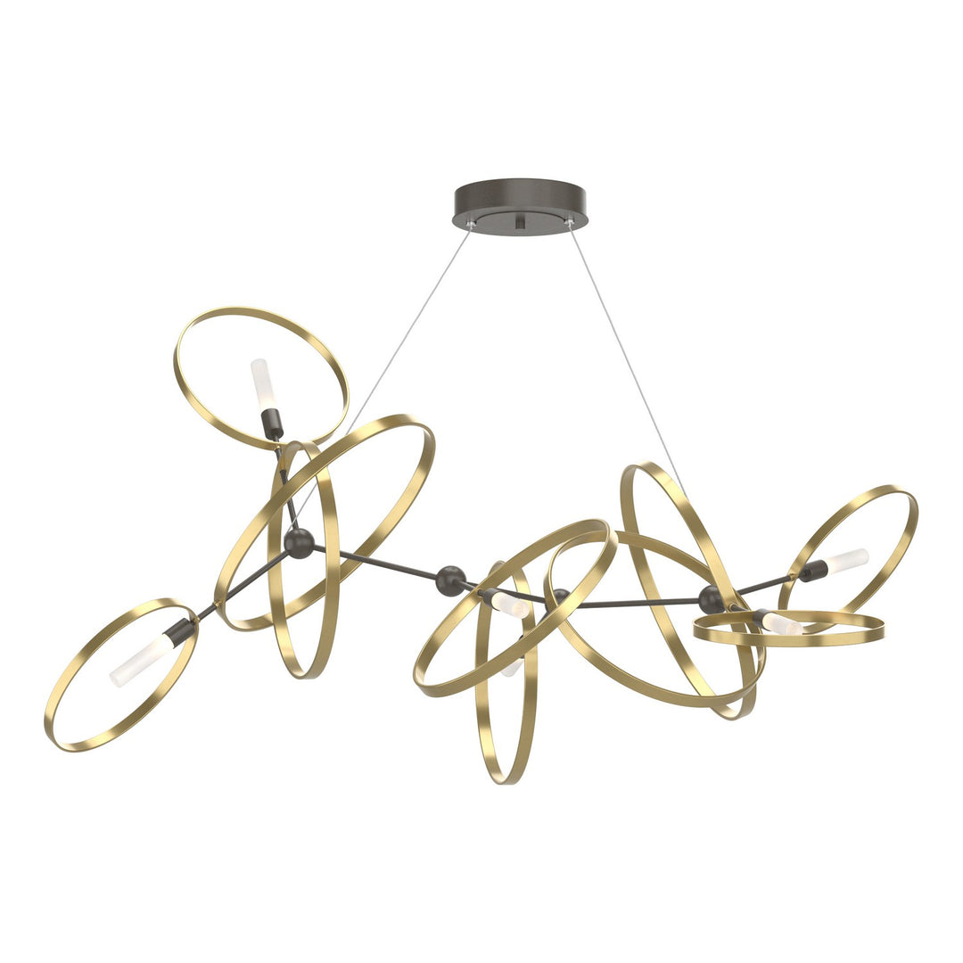 Hubbardton Forge Canada - 138920-SKT-STND-07-86 - Six Light Pendant - Celesse - Dark Smoke