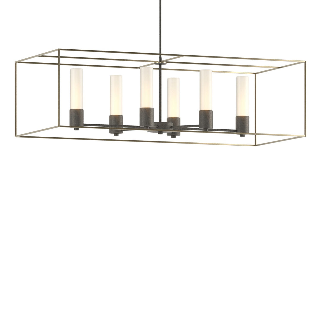 Hubbardton Forge Canada - 138940-SKT-MULT-20-84-GG0392 - Six Light Pendant - Portico - Natural Iron