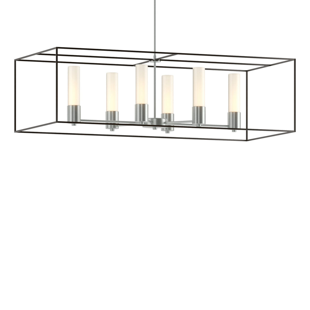 Hubbardton Forge Canada - 138940-SKT-MULT-82-14-GG0392 - Six Light Pendant - Portico - Vintage Platinum