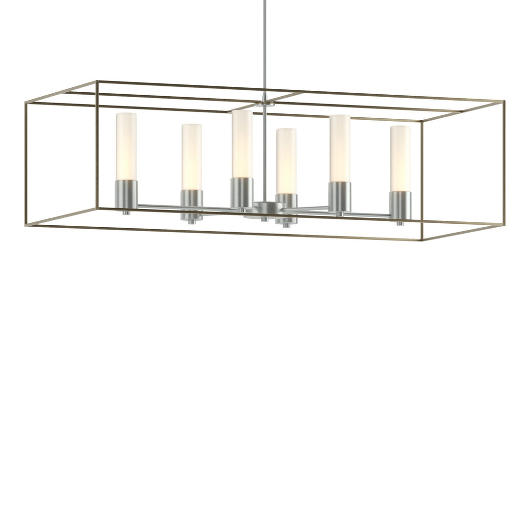 Hubbardton Forge Canada - 138940-SKT-MULT-82-84-GG0392 - Six Light Pendant - Portico - Vintage Platinum