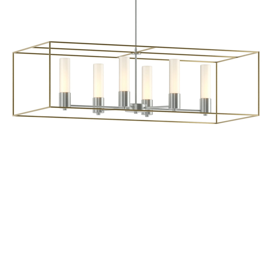Hubbardton Forge Canada - 138940-SKT-MULT-82-86-GG0392 - Six Light Pendant - Portico - Vintage Platinum
