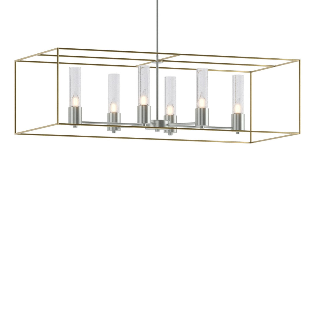 Hubbardton Forge Canada - 138940-SKT-MULT-82-86-II0392 - Six Light Pendant - Portico - Vintage Platinum