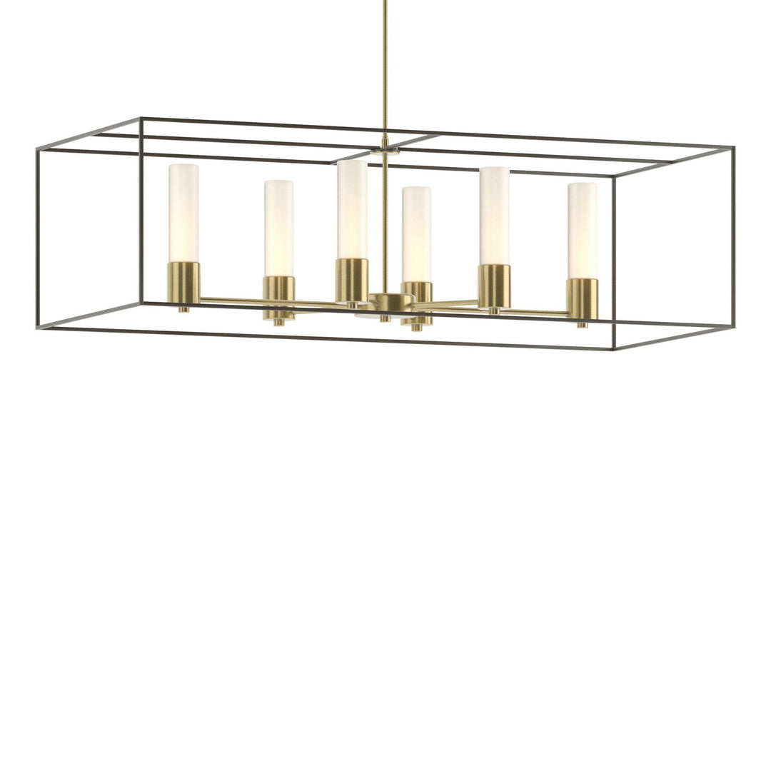 Hubbardton Forge Canada - 138940-SKT-MULT-86-07-GG0392 - Six Light Pendant - Portico - Modern Brass