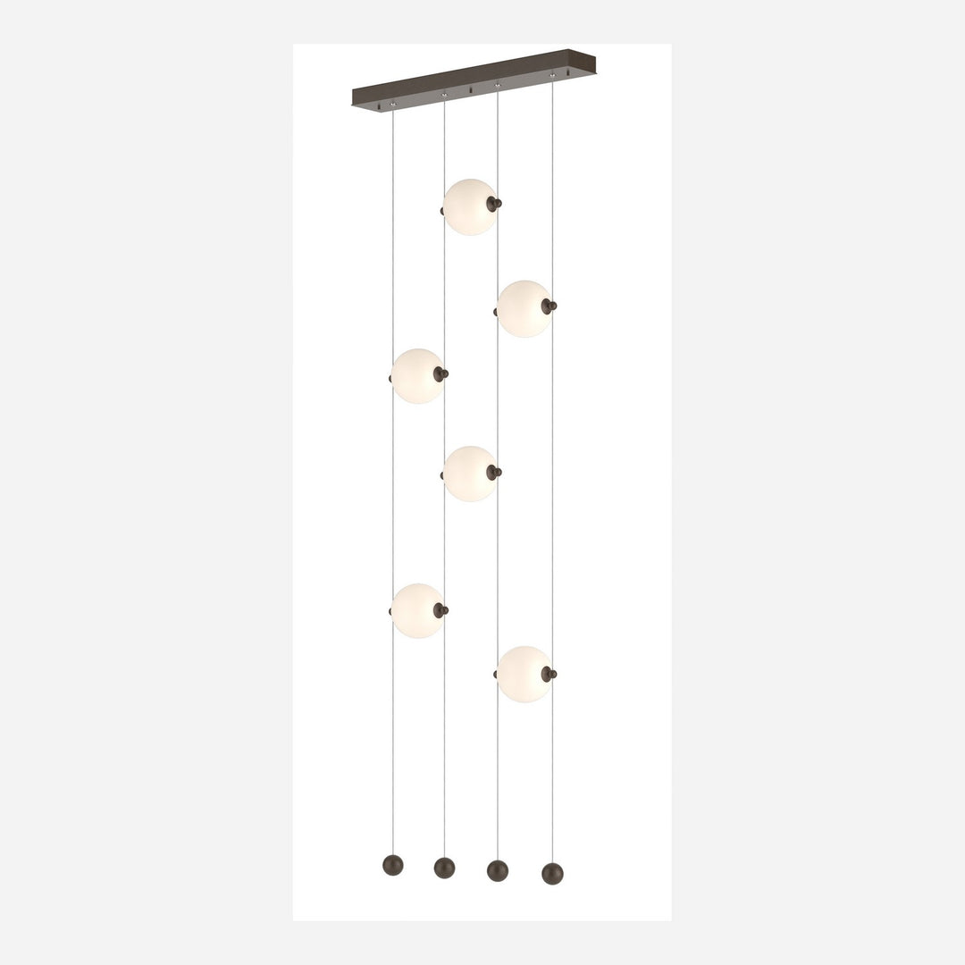 Hubbardton Forge Canada - 139055-LED-STND-05-GG0668 - LED Pendant - Abacus - Bronze