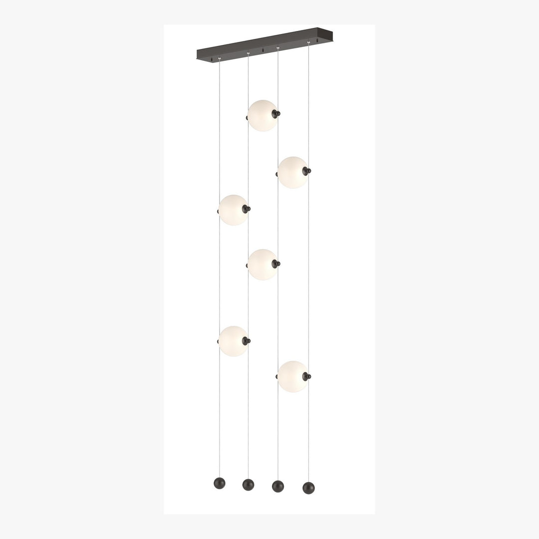 Hubbardton Forge Canada - 139055-LED-STND-14-GG0668 - LED Pendant - Abacus - Oil Rubbed Bronze