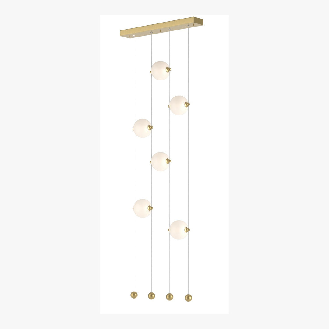 Hubbardton Forge Canada - 139055-LED-STND-86-GG0668 - LED Pendant - Abacus - Modern Brass