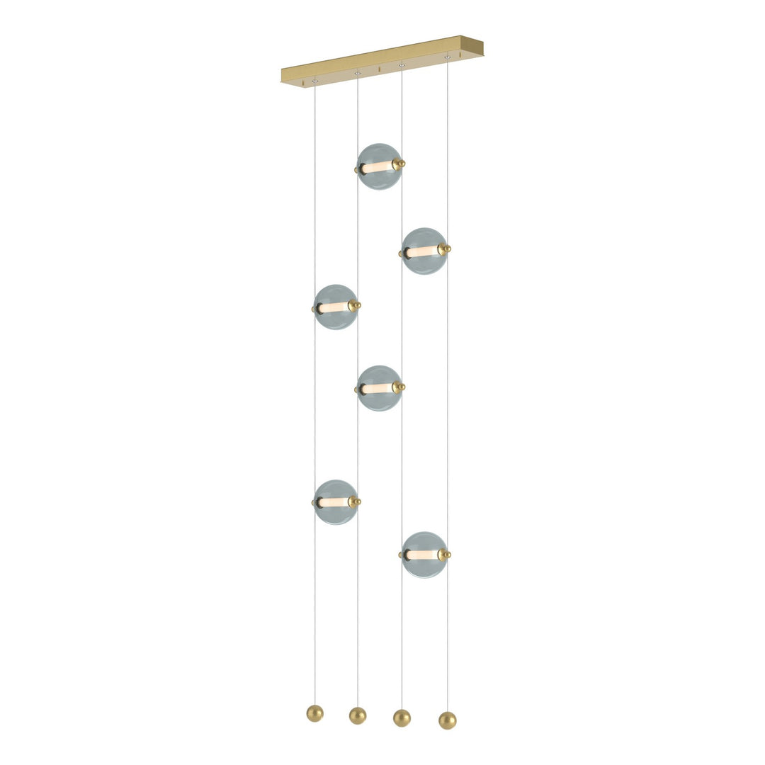 Hubbardton Forge Canada - 139055-LED-STND-86-YL0668 - LED Pendant - Abacus - Modern Brass