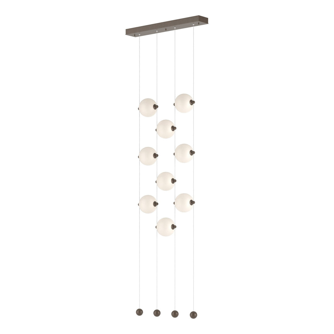 Hubbardton Forge Canada - 139057-LED-STND-05-GG0668 - LED Pendant - Abacus - Bronze