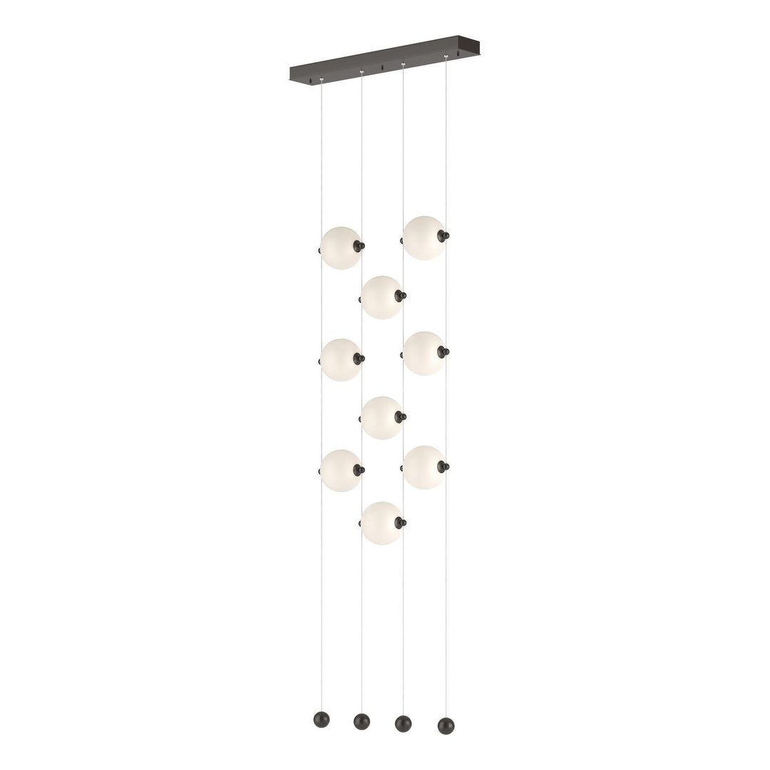 Hubbardton Forge Canada - 139057-LED-STND-14-GG0668 - LED Pendant - Abacus - Oil Rubbed Bronze