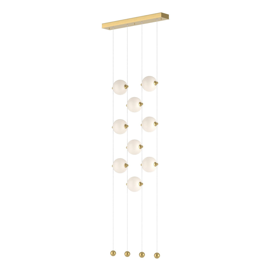 Hubbardton Forge Canada - 139057-LED-STND-86-GG0668 - LED Pendant - Abacus - Modern Brass
