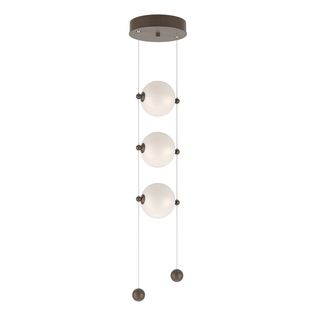 Hubbardton Forge Canada - 139059-LED-STND-05-GG0668 - LED Pendant - Abacus - Bronze