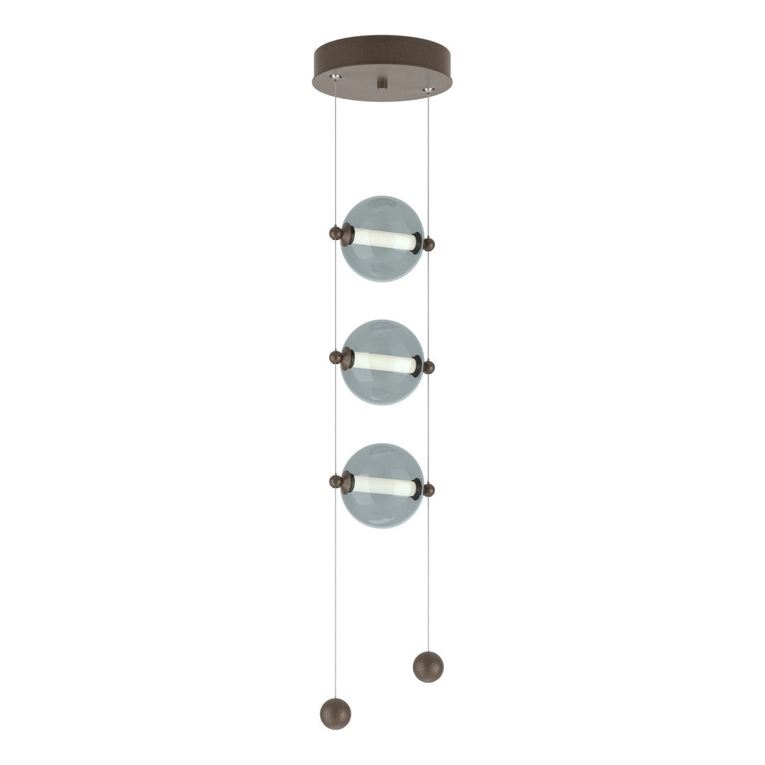 Hubbardton Forge Canada - 139059-LED-STND-05-YL0668 - LED Pendant - Abacus - Bronze