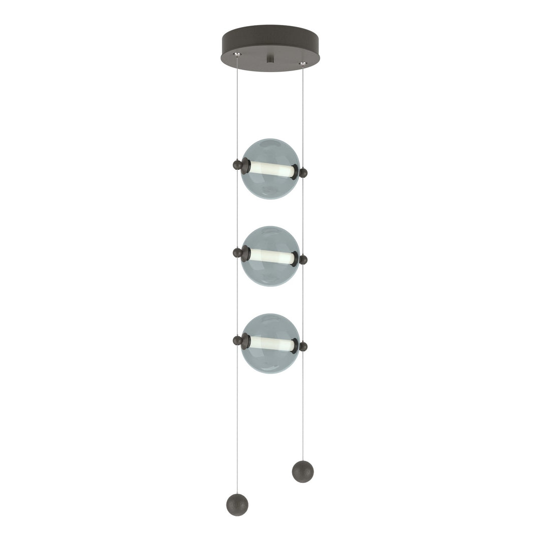Hubbardton Forge Canada - 139059-LED-STND-07-YL0668 - LED Pendant - Abacus - Dark Smoke
