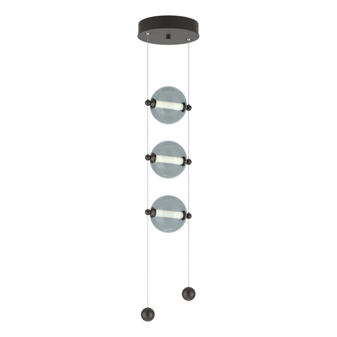 Hubbardton Forge Canada - 139059-LED-STND-14-YL0668 - LED Pendant - Abacus - Oil Rubbed Bronze