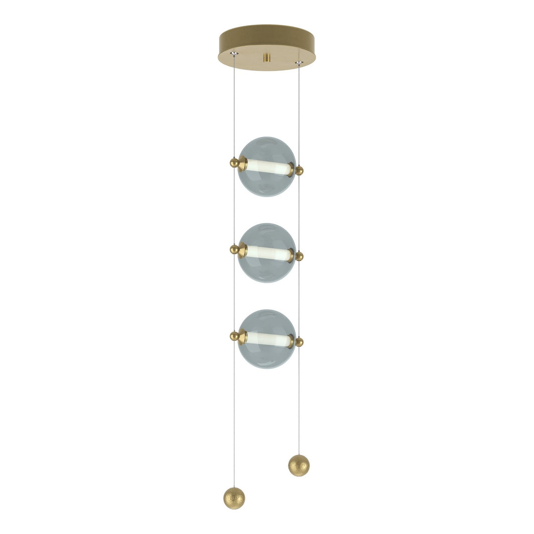 Hubbardton Forge Canada - 139059-LED-STND-86-YL0668 - LED Pendant - Abacus - Modern Brass