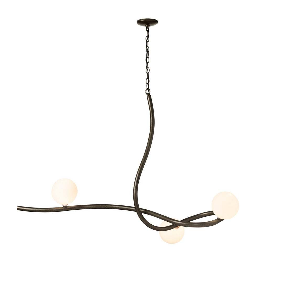 Hubbardton Forge Canada - 139201-SKT-14-GG0677 - Three Light Pendant - Slide - Oil Rubbed Bronze