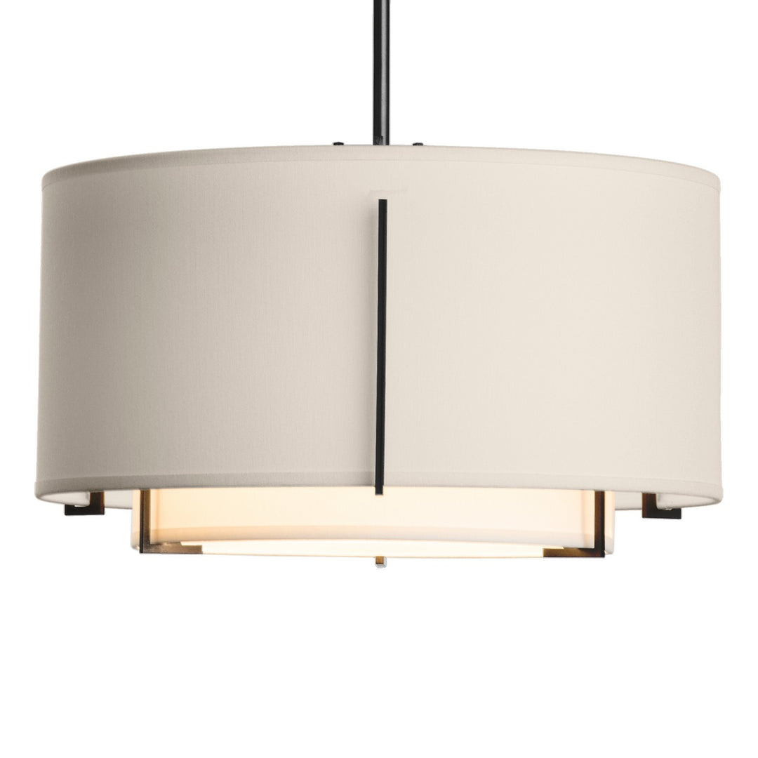 Hubbardton Forge Canada - 139602-SKT-MULT-10-SF1099-SE1590 - One Light Pendant - Exos - Black