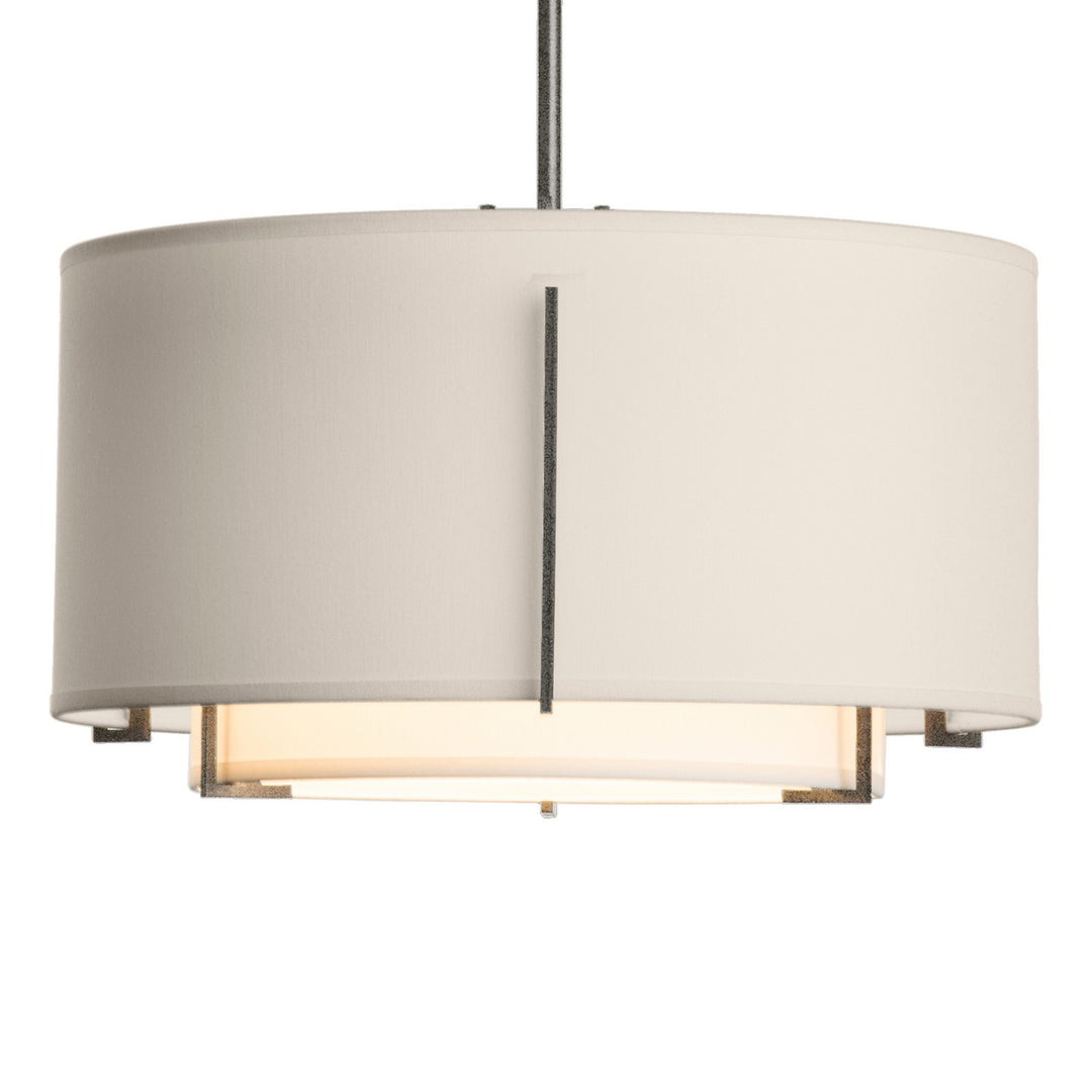 Hubbardton Forge Canada - 139602-SKT-MULT-20-SF1099-SE1590 - One Light Pendant - Exos - Natural Iron
