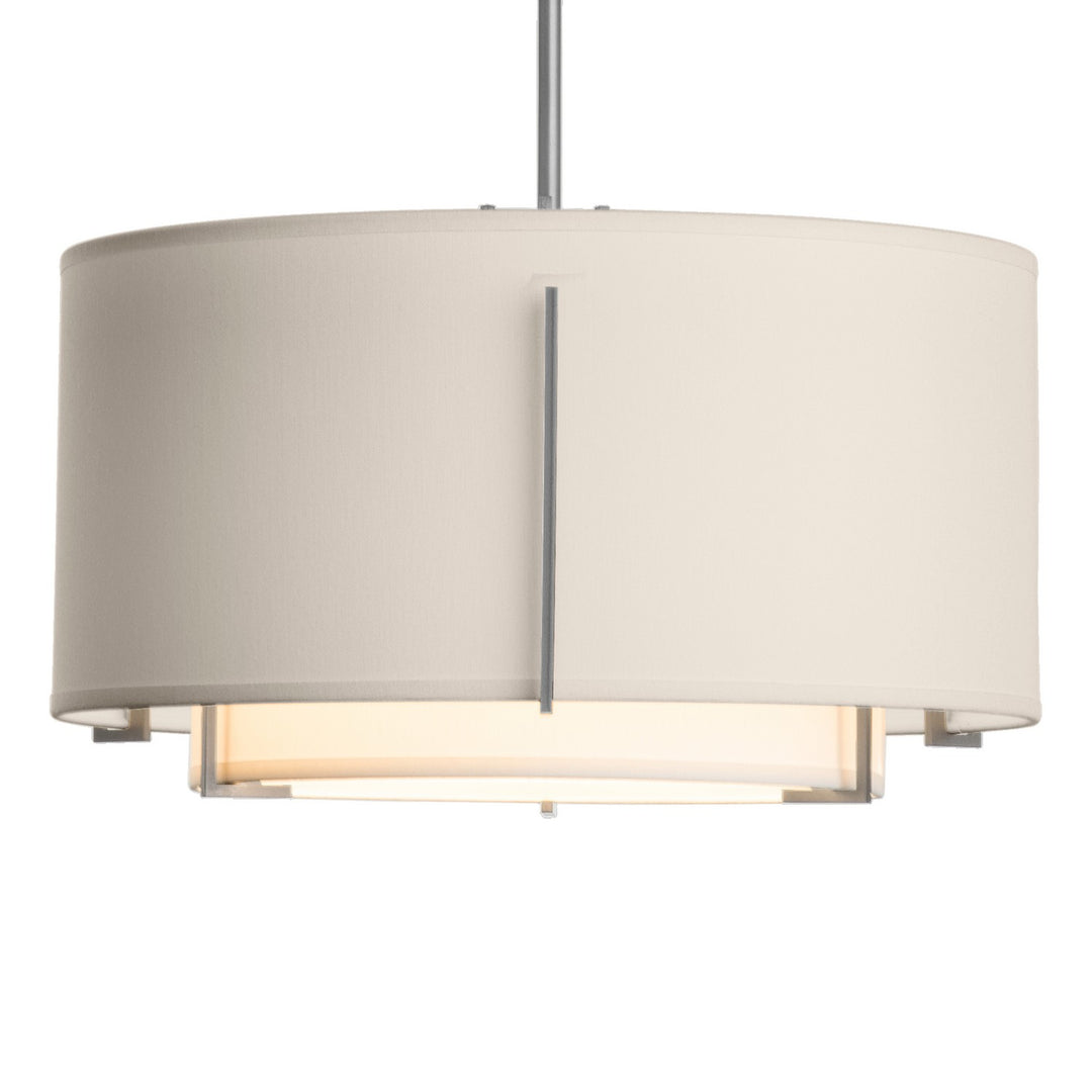 Hubbardton Forge Canada - 139602-SKT-MULT-82-SF1099-SE1590 - One Light Pendant - Exos - Vintage Platinum