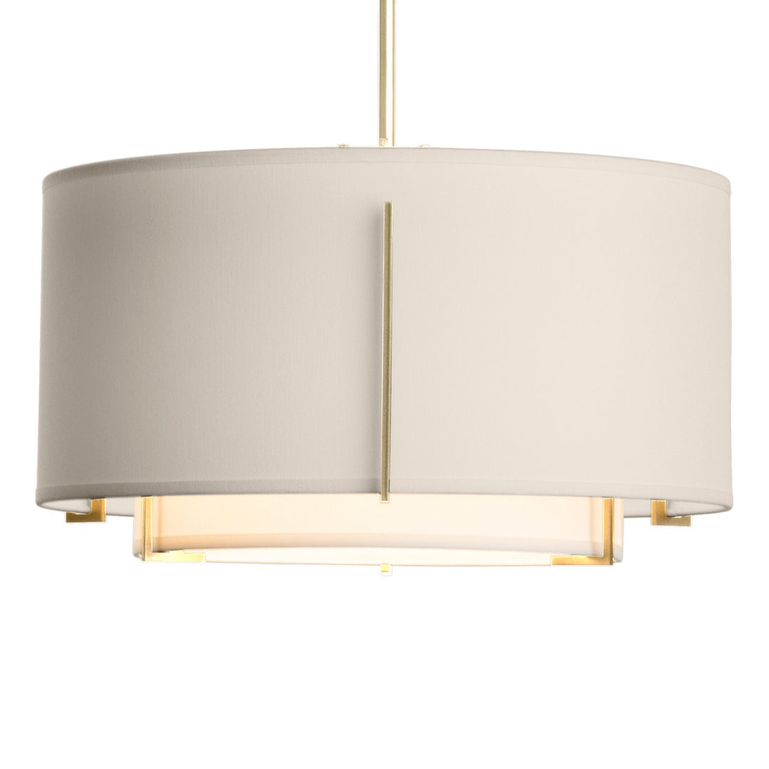 Hubbardton Forge Canada - 139602-SKT-MULT-86-SF1099-SE1590 - One Light Pendant - Exos - Modern Brass