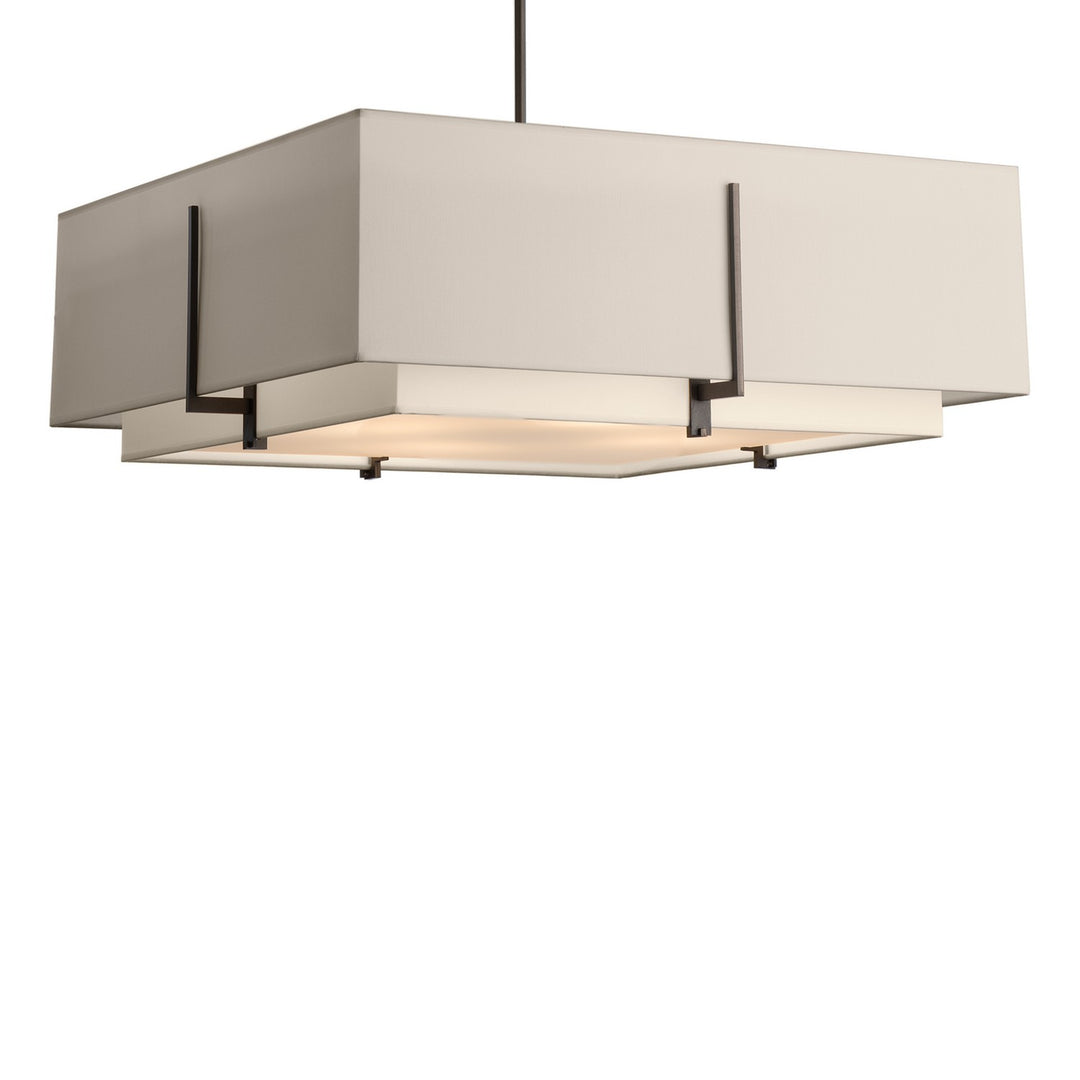Hubbardton Forge Canada - 139635-SKT-MULT-07-SF2012-SE2401 - Four Light Pendant - Exos - Dark Smoke