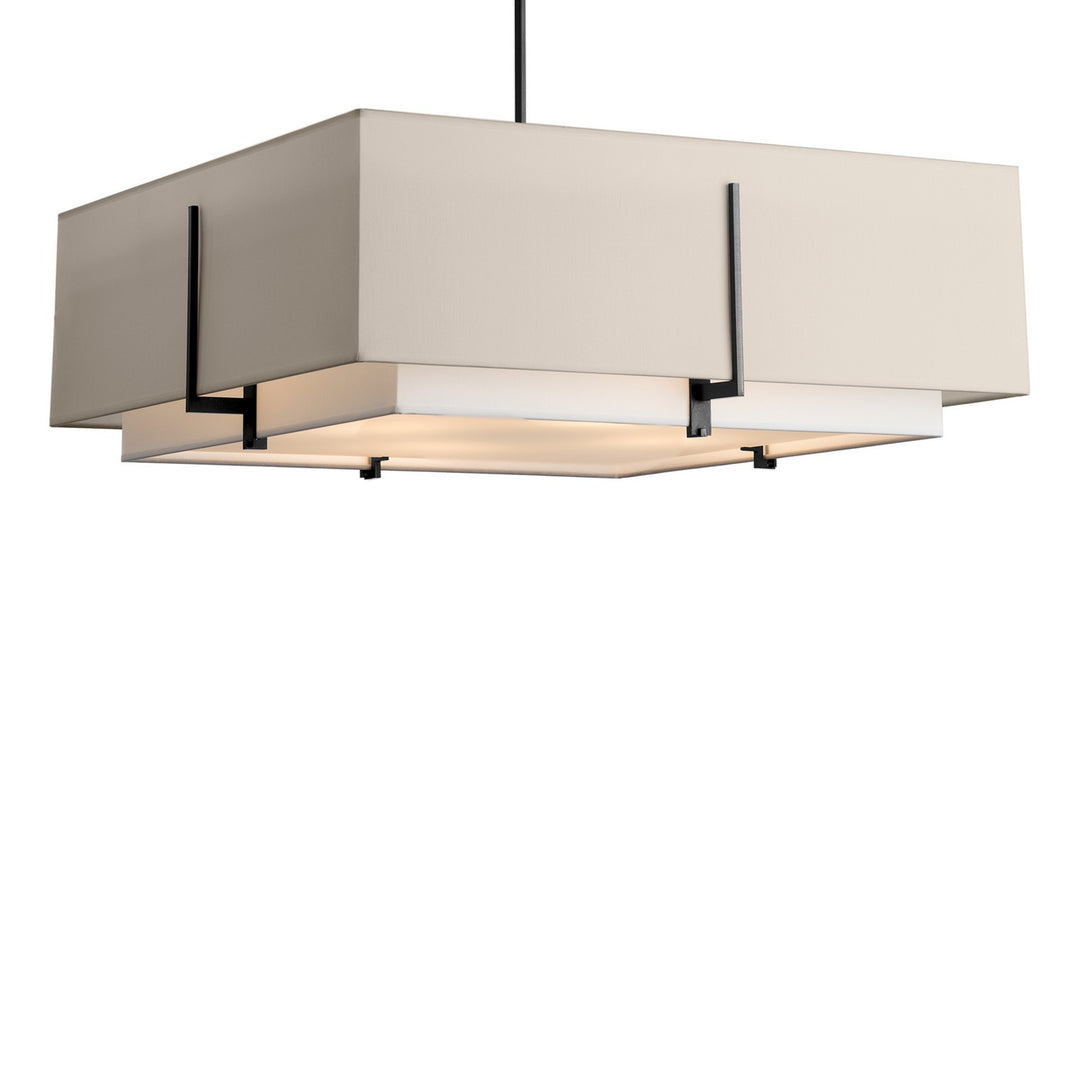 Hubbardton Forge Canada - 139635-SKT-MULT-10-SF2012-SE2401 - Four Light Pendant - Exos - Black