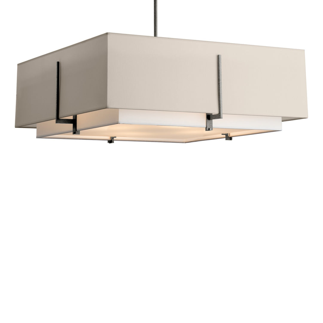 Hubbardton Forge Canada - 139635-SKT-MULT-20-SF2012-SE2401 - Four Light Pendant - Exos - Natural Iron