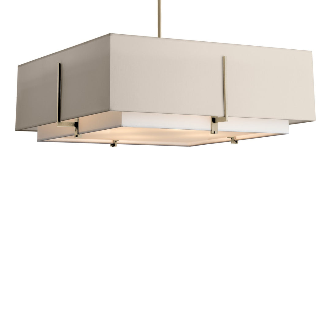 Hubbardton Forge Canada - 139635-SKT-MULT-84-SF2012-SE2401 - Four Light Pendant - Exos - Soft Gold