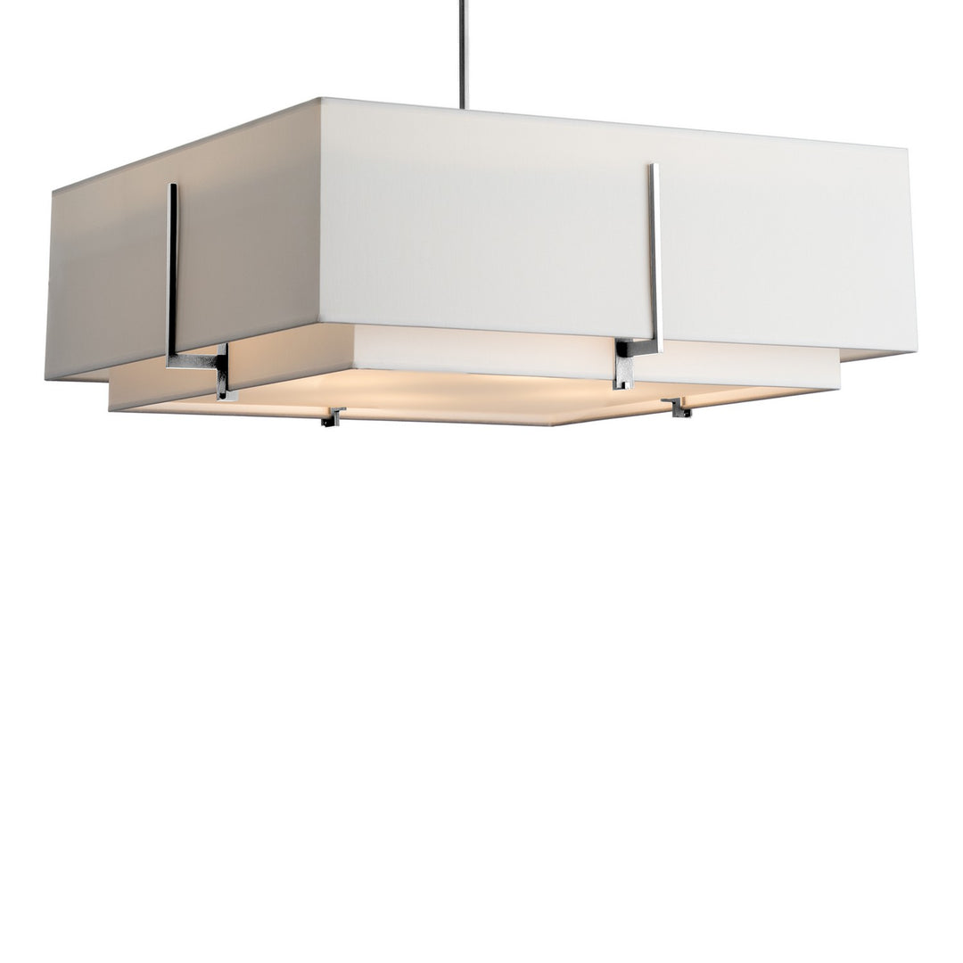 Hubbardton Forge Canada - 139635-SKT-MULT-85-SF2012-SF2401 - Four Light Pendant - Exos - Sterling