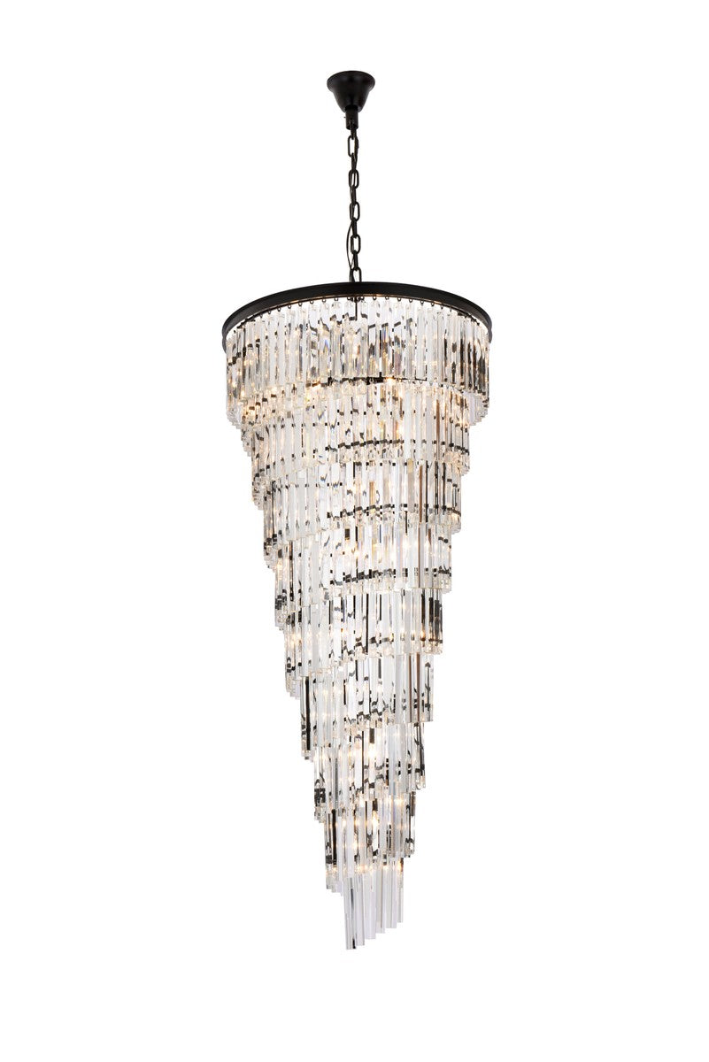 Sydney 35 Light Chandelier in Matte black - available from The Lighting Shoppe, trusted by Canadian homeowners