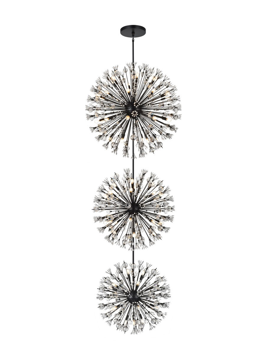 Vera 74 Light Chandelier in Black - available from The Lighting Shoppe, trusted by Canadian homeowners