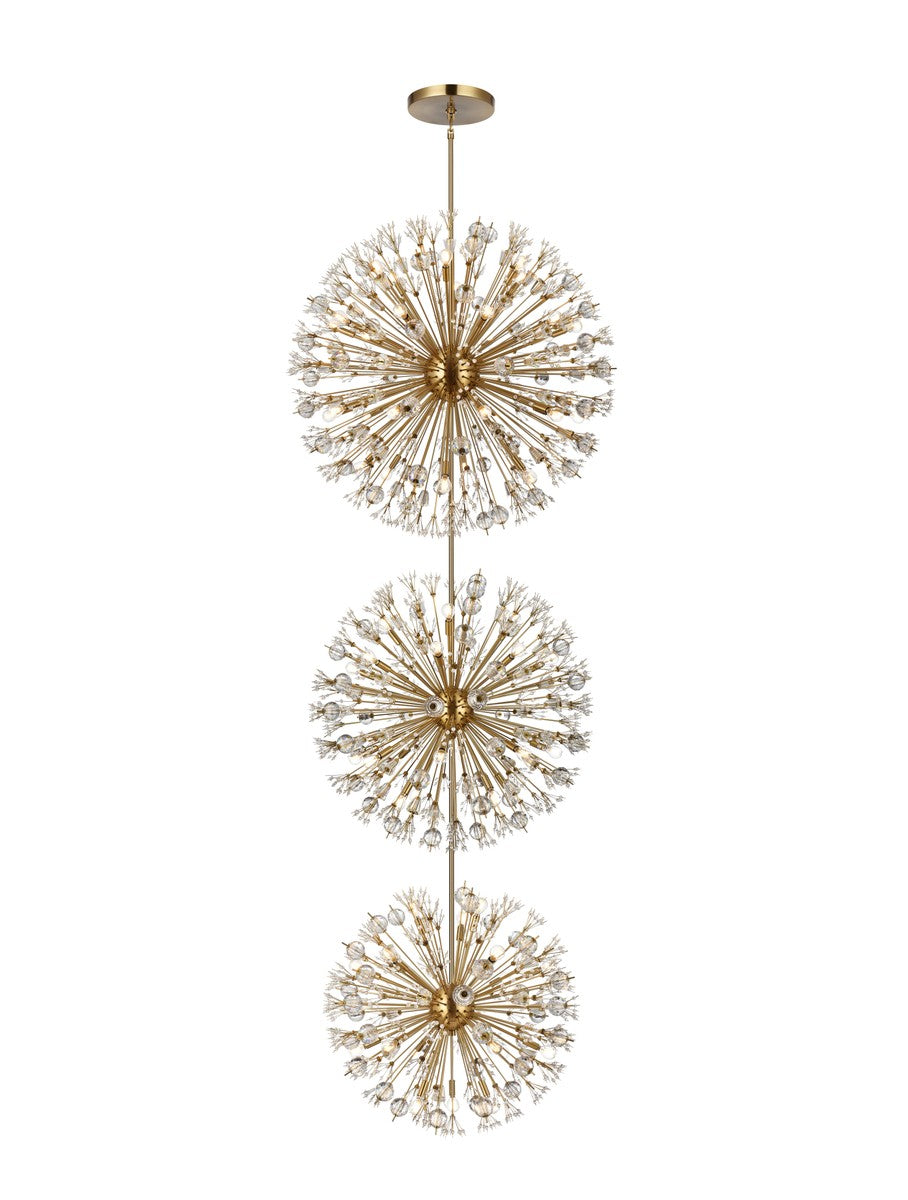 Vera 74 Light Chandelier in Satin Gold - available from The Lighting Shoppe, trusted by Canadian homeowners