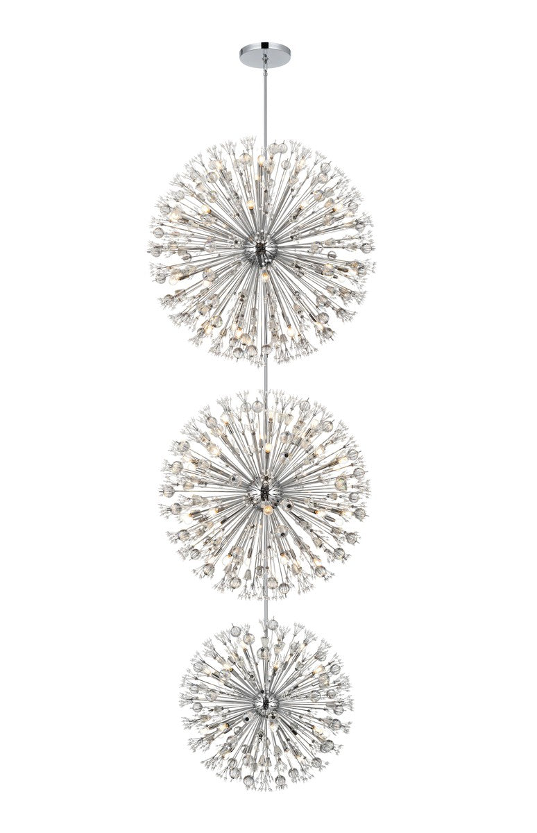 Vera 100 Light Chandelier in Chrome - available from The Lighting Shoppe, trusted by Canadian homeowners