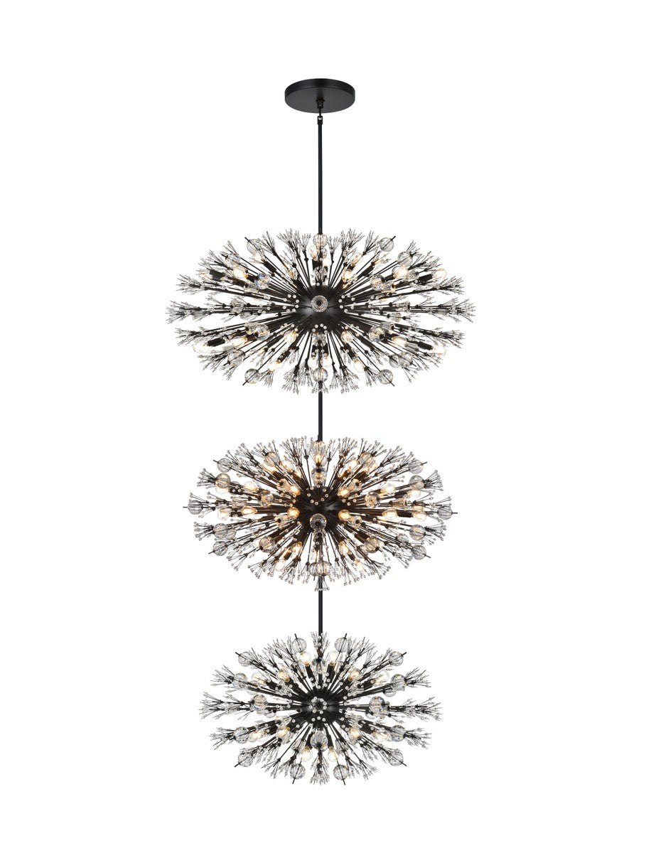 Vera 90 Light Chandelier in Black - available from The Lighting Shoppe, trusted by Canadian homeowners