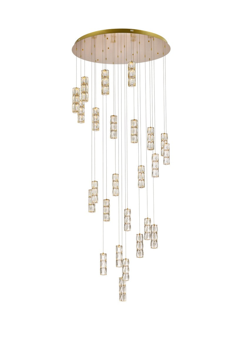 Polaris LED Chandelier in gold - available from The Lighting Shoppe, trusted by Canadian homeowners
