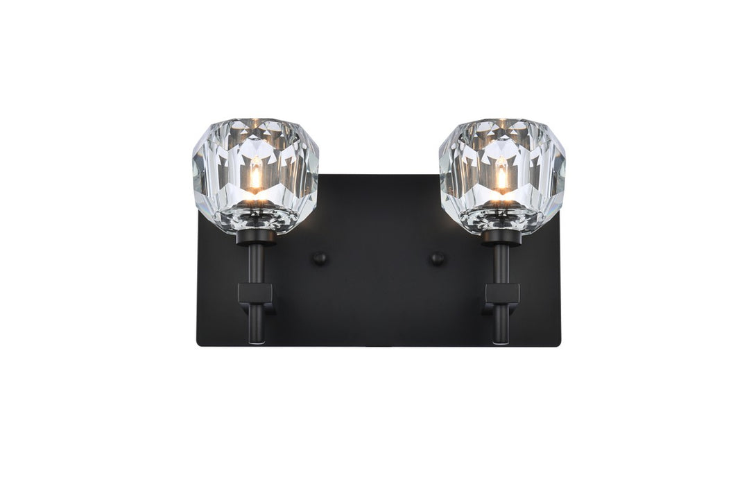 Graham Two Light Wall Sconce in Black - available from The Lighting Shoppe, trusted by Canadian homeowners