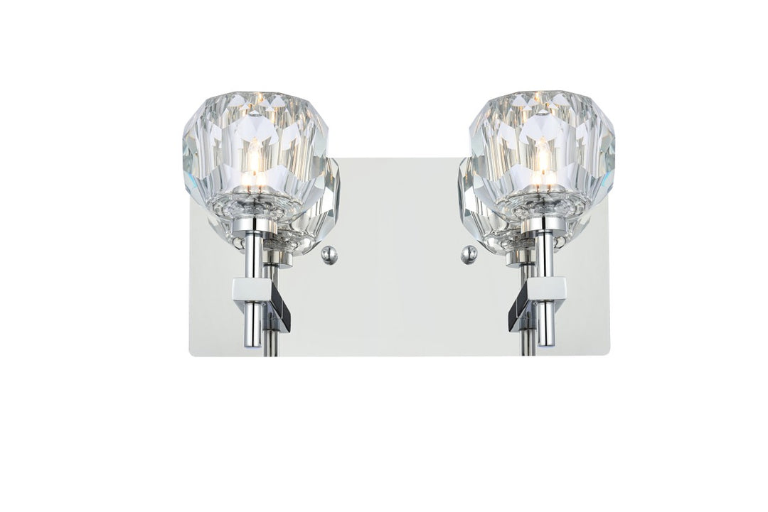 Graham Two Light Wall Sconce in Chrome - available from The Lighting Shoppe, trusted by Canadian homeowners