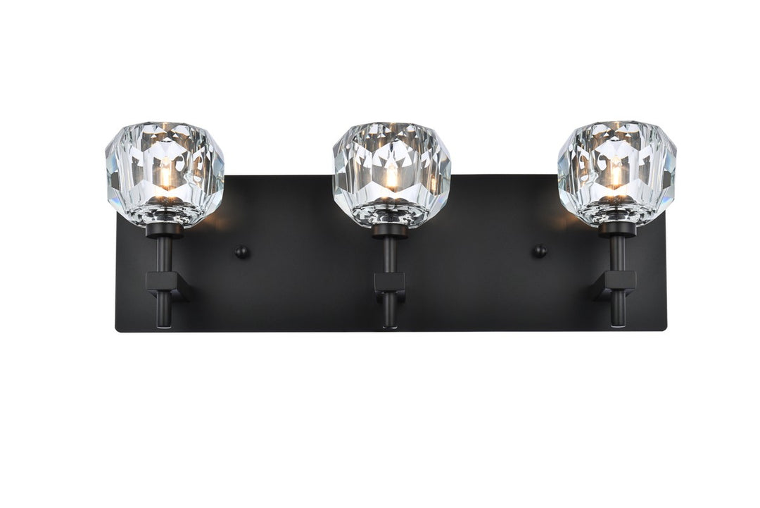 Graham Three Light Wall Sconce in Black - available from The Lighting Shoppe, trusted by Canadian homeowners