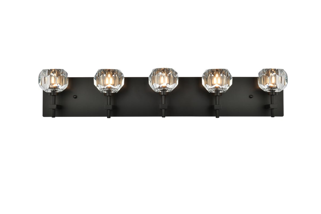 Graham Five Light Wall Sconce in Black - available from The Lighting Shoppe, trusted by Canadian homeowners
