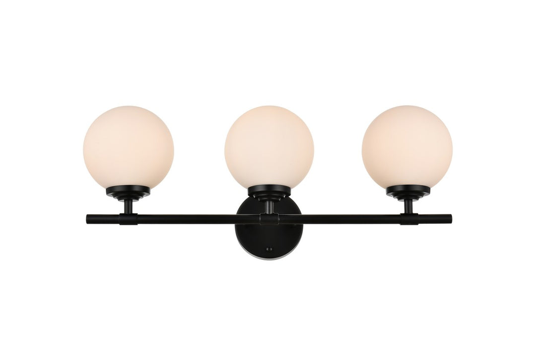 Ansley Three Light Bath Sconce in Black - available from The Lighting Shoppe, trusted by Canadian homeowners