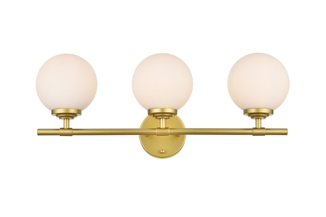 Ansley Three Light Bath Sconce in Brass - available from The Lighting Shoppe, trusted by Canadian homeowners