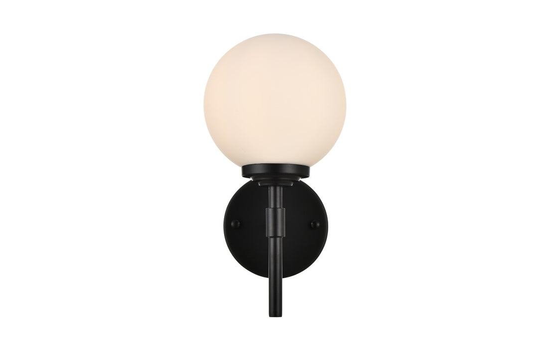 Ansley One Light Bath Sconce in Black - available from The Lighting Shoppe, trusted by Canadian homeowners