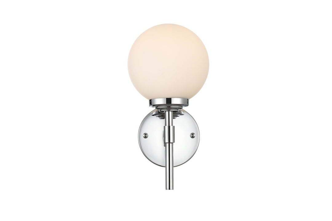 Ansley One Light Bath Sconce in Chrome - available from The Lighting Shoppe, trusted by Canadian homeowners