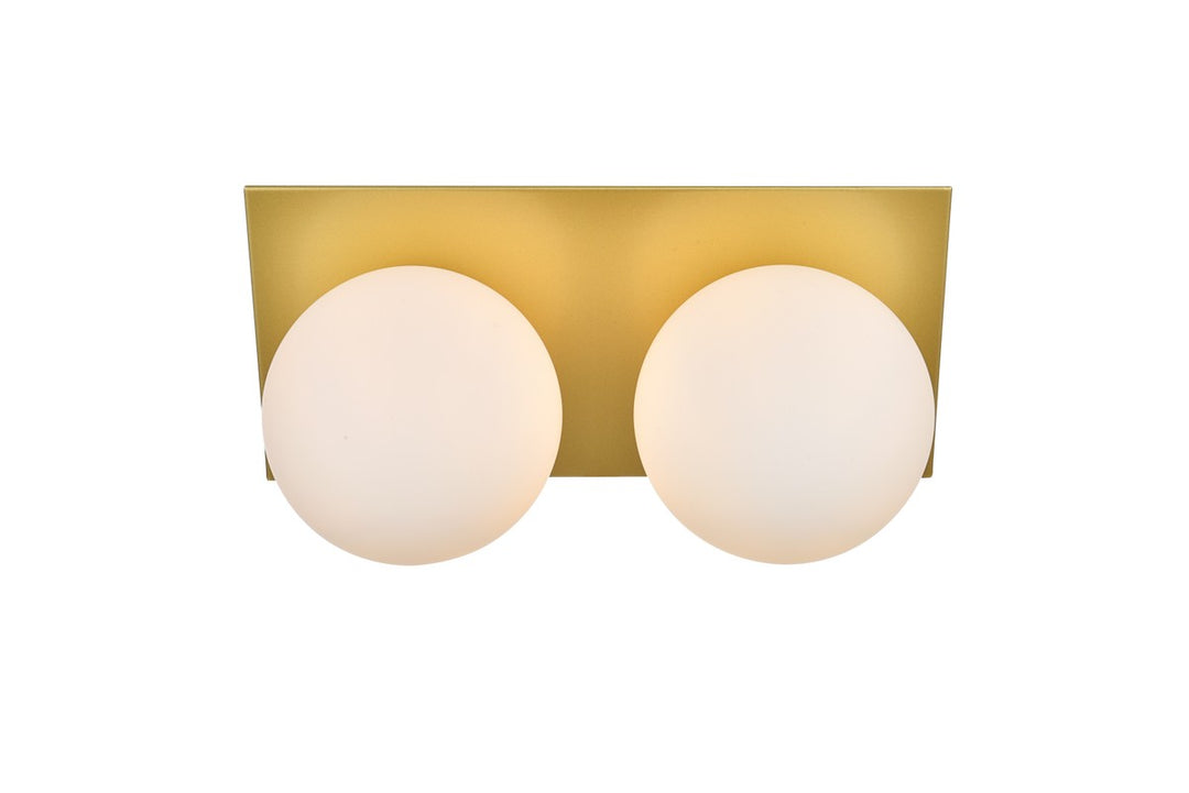 Jillian Two Light Bath Sconce in Brass - available from The Lighting Shoppe, trusted by Canadian homeowners